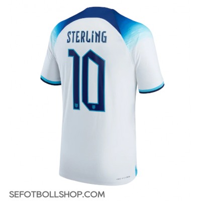 Billiga England Raheem Sterling #10 Hemma fotbollskläder VM 2022 Kortärmad